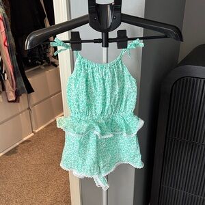 Toddler Floral Ruffle Romper